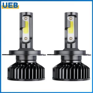 【Vktech】2Pcs Headlight Bulb High Low Beam 6000K H4/H11 Hi Low Beam Day Driving Light IP66 Waterproof LED Headlamp Bulbs 3800LM