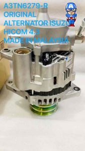 A3TN6270-R ORIGINAL ALTERNATOR 50AMP 24V(LORRY HICOM 4.3) (MITSUBISHI TYPE)FOR USE ON: TRUCK ISUZU HICOM 4.3 & ELF