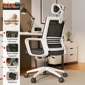 Adjustable Office Chair Gaming Chair Study Chair Computer Chair With Rollers Ergonomic Chair Kerusi Gaming Murah Kerusi Kerusi Pejabat
