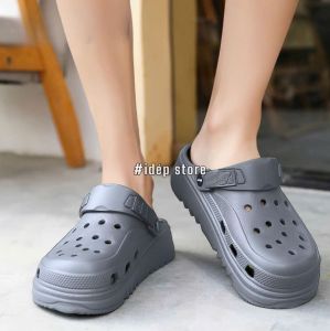 Dép Sục Cross Nam Đế Cao 4cm -iDép SL014- Đúc Nguyên Khối Đi Biển Đi Biển Siêu Bền Thời Trang (TĂNG 1 SIZE)