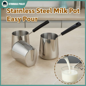 Stainless Steel Milk Pot Long Handle Coffee Pitcher Wax Melting Jug Latte Art Frothing Tool