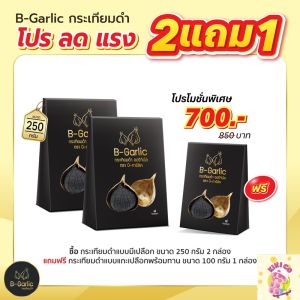 ซื้อ2แถม1 โปรแถมสุดคุ้ม 250gx2กล่อง แถม 100gx1กล่อง B-Garlic BGarlic B Black Garlic บี-การ์ลิค บีการ์ลิค บีกาลิค บีกาลิก บีการ์ลิก กระเทียมดำ