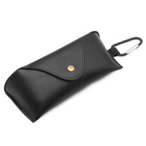 SUNANNE แบบพกพาได้ เกาหลีแบบเกาหลี กล่องใส่แว่นตาแบบแขวน กระเป๋าป้องกันแว่นตา เคสแว่นกันแดดผู้ชาย กรอบป้องกันสายตาสั้น กล่องแว่นตานักเรียน หนังพียู กล่องป้องกันแว่นตา