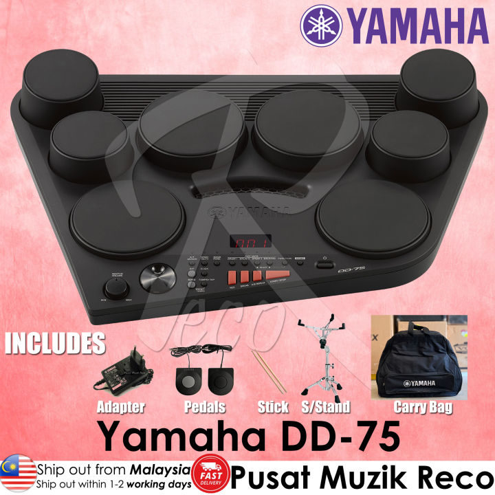 Yamaha DD75 Portable Digital Drum Electronic Drum Kit Drum Pad Drumpad