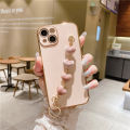 Suitable for Apple 16 Phone Case New 13 Internet celebrity iphone15 Fashion Brand 14promax Plush Heart Bracelet for Women. 