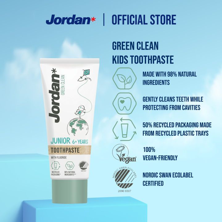 JORDAN Green Clean Kids Toothpaste (6+ years) (50ml)