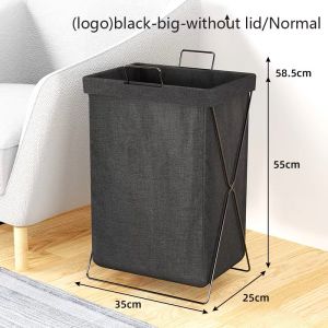 Laundry Basket Foldable Collapsible Steel Frame Waterproof Liner Freestanding Storage Organizer with Metal Frame and Portable Storage Bag for Bathroom Dormitory Dirty Clothes Hamper Large Capacity