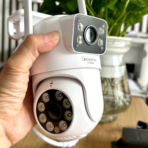 Camera CARECAM 2 Mắt Ngoài trời 5.0MP Hoặc 2 Mắt Trong Nhà 5.0MP Xoay 360đ Chống nước Ban đêm có màu Chạy app: Carecampro