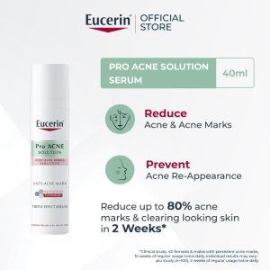 Eucerin ProACNE Solution Triple Effect Serum 40ml – Unclogs Pores Fades Post-Acne Dark Marks Refines Rough Texture