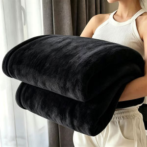 Soft Fleece Blanket 150x200cm Twin Size Plush Velvet Blanket Kumot for Bed Sofa Travel Lightweight Warm Cozy Bedroom Blanket - Homeflix