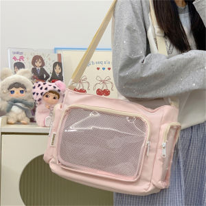 Japanese Style ins New stylish and attractive college-style fresh and sweet crossbody bag for girls lightweight and suitable for daily use