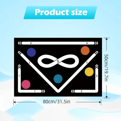 Soccer ball control training mat | Stable and silent rubber base | Digital Guidance Design | Improve ball sense daily training