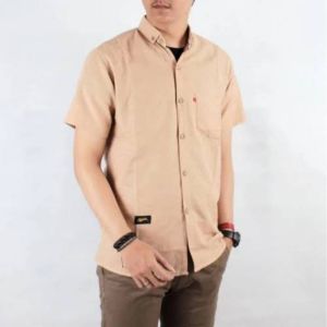 KEMEJA POLOS LENGAN PENDEK PRIA CASUAL kemeja polos dewasa  kemeja surfing pria