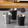 Vision 51-53/58mm Coffee Dosing Cup 304 Stainless Steel Dosing Cup Powder Feeder Part for Coffee Tamper Espresso Coffee Machine Tools for Milk Tea Shops Homes Coffee Shops. 