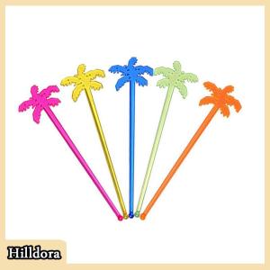 [Hilldora] 50 cái que lắc cocktail cây dừa Que khuấy đồ uống dụng cụ pha cà phê