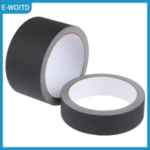 【E-WOITD】 Black Gaffer Tape No Residue Non-Reflective Easy Tear Book Repair Tape Matte