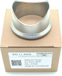 2" 50mm Weld-On Stainless Steel Flange Adapter For TiAl BOV 50mm Blow Off Valves Turbo Accessories