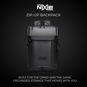 The NIXIE Zip-Up Backpack is built for the grind and the game. Your bridge from work to sport daily.