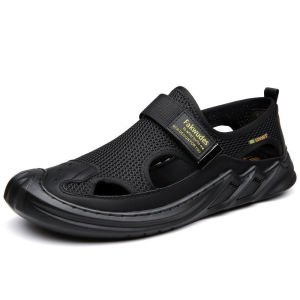Free Shipping Stylish And Trendy Summer Sandals With Breathable Mesh Soft Soles And A Perforated Design Perfect For Outdoor Activities Casual Wear And Beach Outings