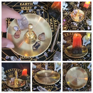 5.51 "pentagram chủ tấm thép wiccan incenses chủ cho bàn thờ Nghi Lễ cầu nguyện Smudging trang trí