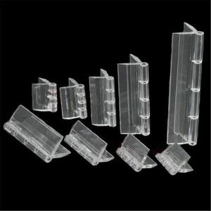 [LIXIAOJU] 10PCS Durable Clear Acrylic Folding Hinges Transparent Plexiglass Hinge 5 Sizes