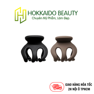 Hokkaido - Set 2 kẹp tóc càng cua bạch tuột đen và nâu size 3cm