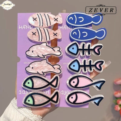 Kẹp tóc họa tiết cá hoạt hình dễ thương ngộ nghĩnh phụ kiện tóc thời trang sáng tạo