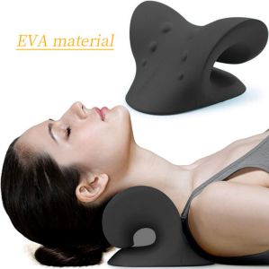 Neck Pain Relief Neck Pillow Cervical Spine Adjustment Stretcher Chiropractic Traction Relieve Neck Pain