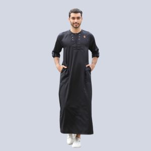 Jubah Gamis Pria Lengan Pendek Bahan Premium Kawan Muslim