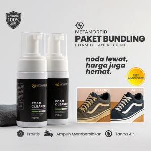 Paket Bundling Foam Pembersih Sepatu Praktis/Shoe Cleaner Foam Bundling Pack 100ml