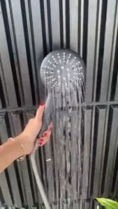 ฝักบัวอาบน้ำ ชุดฝักบัว  ฝักบัวหน้าใหญ่ หัวฉีดซิลิโคน ลดการอุดตัน ล้างง่าย