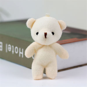 WEIHUIMEI จี้กระเป๋าตุ๊กตาหมีเนยใหม่น่ารักการ์ตูน Squeak Bear ตุ๊กตาอุปกรณ์ของขวัญวันเกิดกระเป๋านักเรียนเครื่องประดับเด็กผู้หญิง Butter Bear