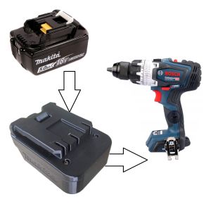 Đế chuyển pin cho máy Bosch 18v (Không bao gồm máy và pin)