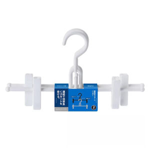 2pcs/5pcs Hanger Set with Clips for Pants Trousers Skirts Accessories Anti Slip Space Maximizer with Hook Clip