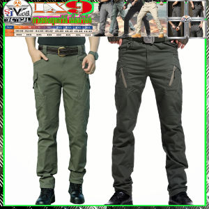 กางเกงยุทธวิธีIX9ทางทหารผ้ายืดหยุ่นใส่สบายกางเกงCargoผู้ชายBreathable SWATกองทัพ กางเกงขายาวต่อสู้ทำงานJoggers S-3XL