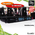 ไมค์ลอย CeanCe U789 DUAL ไมโครโฟนไร้สาย ไมค์ถือคู่  U789 DUAL ปรับความถี่ได้ UHF ความถี่ใหม่ ถูกต้องตามกำหนด กสทช. PA SOUND CENTER. 