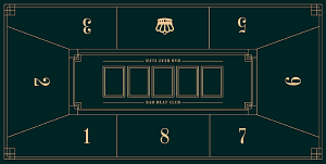 【Bad Beat Club】Poker Table Mat / Poker Table Felt / Premium Quality / Rectangle / Square / Round【Ship Out 24Hrs】