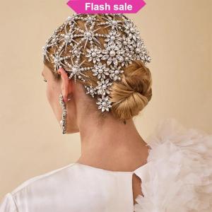 Flash Sale Fashion Rhinestone Flower Hair Combs Clips Bridal Wedding Hair Accessories For Women Bride Hairpins