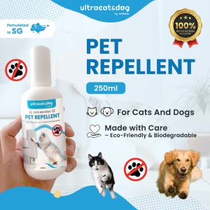 Strong PET REPELLENT Ultracat&Dog Anti cat on sofa or anywhere you dont like cat to be there lasting 3 days 250ml