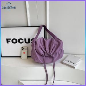 Chic Womens Sling Bag with Adjustable Strap and Drawstring Perfect for Travel Shopping and Daily Activities in Trendy Styles