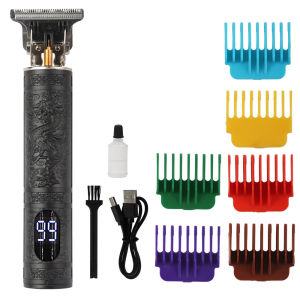 T9 Electric Hairdresser Wholesale Carving Mark Electric Pusher Smooth Head Oil Head Electric Pusher Shear Plastic Digital Display for barber