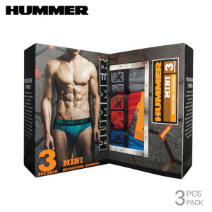 HUMMER Extra Size Men Underwear Microfiber Spandex Mini (3 Pcs) HM5183