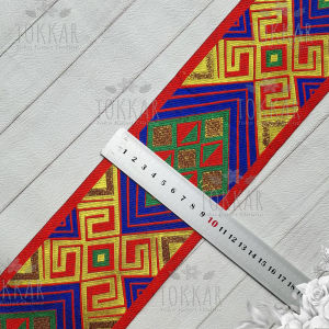 (Per Meter) PT166 Selendang Etnik Motif Cantik Lebar 10Cm