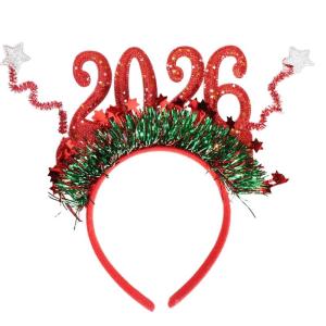 Christmas 2026 Headbands Adjustable Size Hairband Festives Celebration Headpiece for Christmas Party Celebration
