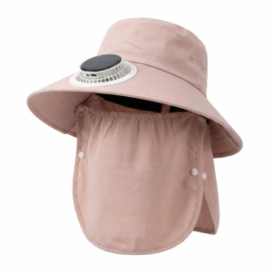 DGFDF Adjustable Solar Fan Hat Long-lasting Breathable Rechargeable Fan Hat Face Cover Sun Protection Sun Shading Hat for 3.7V300MAH Fishing