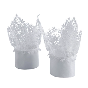 Detachable Arm Sleeve for Women Girl Shirt Sweater Lace Flower Decorative Sleeves Cuffs Extension Elegant Arm Decoration