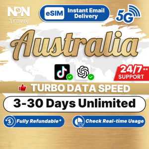 Australia eSIM Ultimate 3-30Days Daily 2GB/4GB/6GB/Unlimited Data | Instant 24h Email Delivery | High Speed Travel Data Australia SIM Card