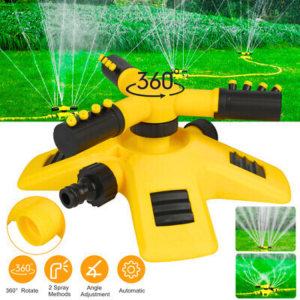 PUCUK Sprinkler Kincir Alat Penyiram siram Tanaman taman rumput Otomatis berputar 360 Derajat LY-3