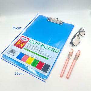 Clipboard Long Transparent Writing Pad Plastic Folder Hardboard Waterproof Writing Boards With Scale 23x35cm