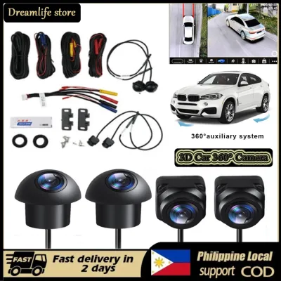 ❤Local delivery+Two day delivery❤ 360 Car Camera Panoramic Surround View 1080P AHD Right+Left+Front+ Rear View Camera System for Android Auto Radio Night Vision